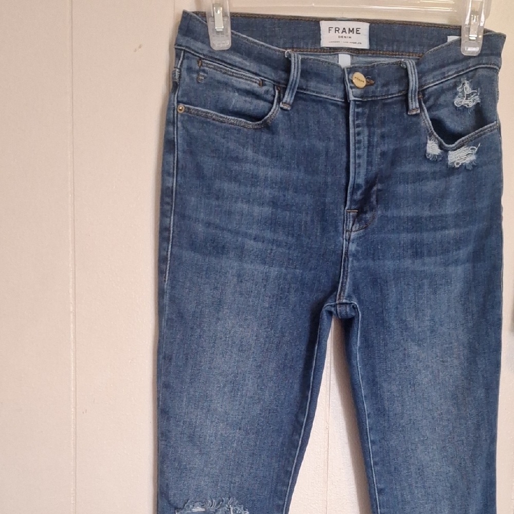 Frame Denim Women's Classic Blue Skinny Jeans